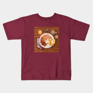 Full English breakfast Kids T-Shirt